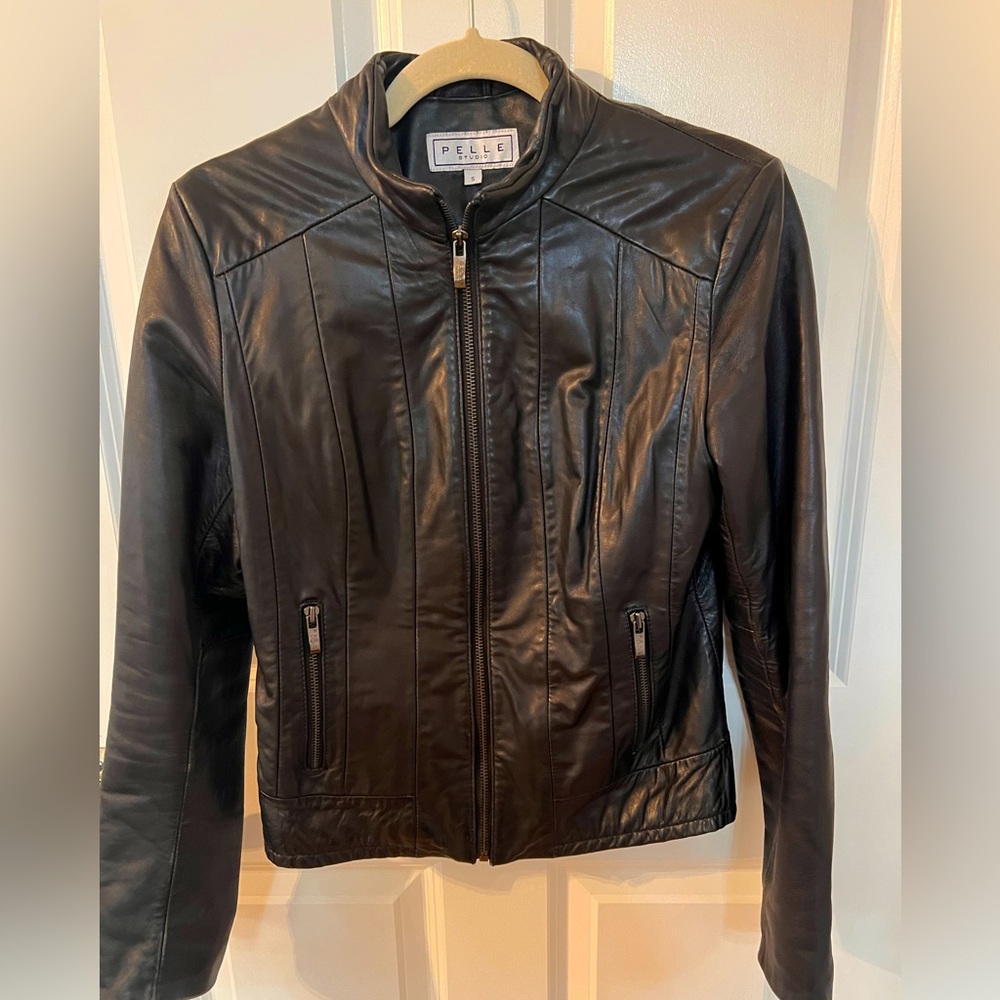 Pelle Studio Women's Black Leather Jacket